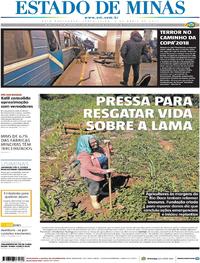 Capa do jornal Estado de Minas 04/04/2017