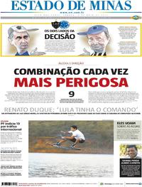 Capa do jornal Estado de Minas 06/05/2017