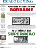 Capa do jornal Estado de Minas 07/01/2017