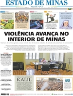 Capa do jornal Estado de Minas 08/01/2017