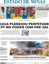 Capa do jornal Estado de Minas 08/09/2017