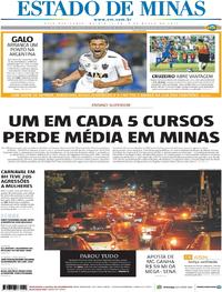 Capa do jornal Estado de Minas 09/03/2017