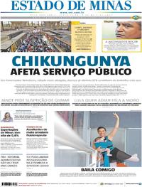 Capa do jornal Estado de Minas 09/05/2017