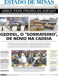 Capa do jornal Estado de Minas 09/09/2017