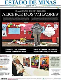 Capa do jornal Estado de Minas 09/10/2017