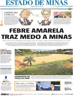 Capa do jornal Estado de Minas 10/01/2017