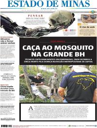 Capa do jornal Estado de Minas 10/03/2017