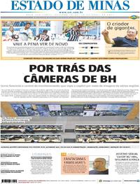 Capa do jornal Estado de Minas 10/04/2017