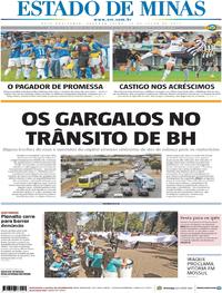Capa do jornal Estado de Minas 10/07/2017