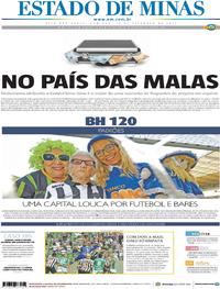 Capa do jornal Estado de Minas 10/09/2017