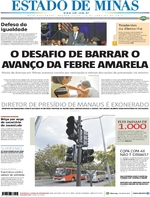 Capa do jornal Estado de Minas 11/01/2017
