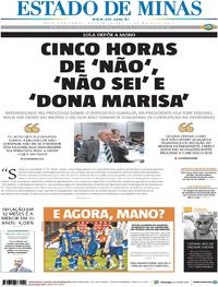 Capa do jornal Estado de Minas 11/05/2017