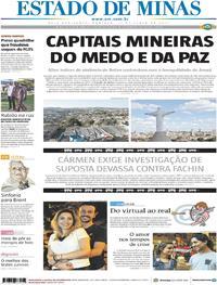 Capa do jornal Estado de Minas 11/06/2017