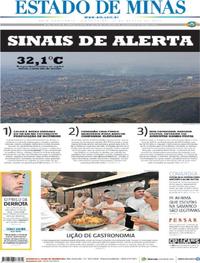 Capa do jornal Estado de Minas 11/08/2017