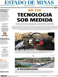 Capa do jornal Estado de Minas 11/12/2017