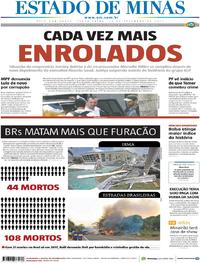 Capa do jornal Estado de Minas 12/09/2017