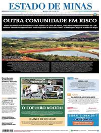 Capa do jornal Estado de Minas 12/11/2017