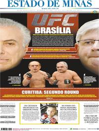 Capa do jornal Estado de Minas 13/09/2017