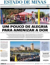 Capa do jornal Estado de Minas 13/10/2017