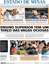 Capa do jornal Estado de Minas 13/11/2017