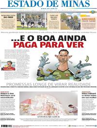 Capa do jornal Estado de Minas 14/03/2017