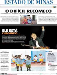 Capa do jornal Estado de Minas 15/10/2017