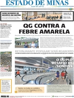 Capa do jornal Estado de Minas 16/01/2017
