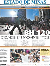 Capa do jornal Estado de Minas 16/07/2017