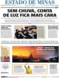 Capa do jornal Estado de Minas 16/09/2017