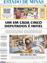 Capa do jornal Estado de Minas 16/10/2017