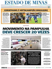 Capa do jornal Estado de Minas 16/11/2017