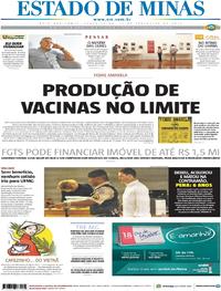 Capa do jornal Estado de Minas 17/02/2017