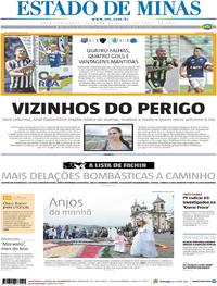 Capa do jornal Estado de Minas 17/04/2017