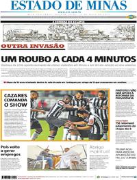 Capa do jornal Estado de Minas 17/05/2017