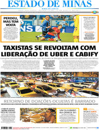 Confira a Capa do Jornal Estado de Minas do dia 17/08/2017