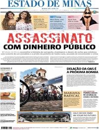 Capa do jornal Estado de Minas 17/09/2017