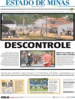 Capa do jornal Estado de Minas 18/01/2017