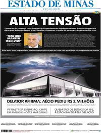 Capa do jornal Estado de Minas 18/05/2017
