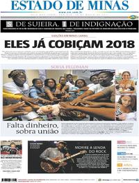 Capa do jornal Estado de Minas 19/03/2017