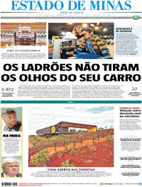 Capa do jornal Estado de Minas 19/07/2017