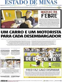 Capa do jornal Estado de Minas 20/02/2017
