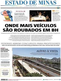 Capa do jornal Estado de Minas 20/10/2017