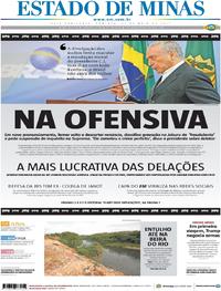 Capa do jornal Estado de Minas 21/05/2017