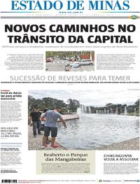 Capa do jornal Estado de Minas 21/06/2017