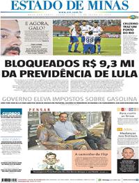 Capa do jornal Estado de Minas 21/07/2017