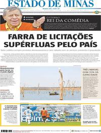 Capa do jornal Estado de Minas 21/08/2017