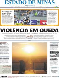 Capa do jornal Estado de Minas 22/06/2017