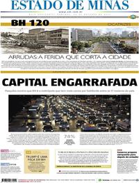 Capa do jornal Estado de Minas 22/10/2017