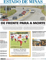 Capa do jornal Estado de Minas 23/01/2017