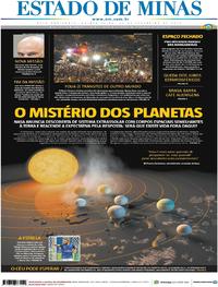 Capa do jornal Estado de Minas 23/02/2017